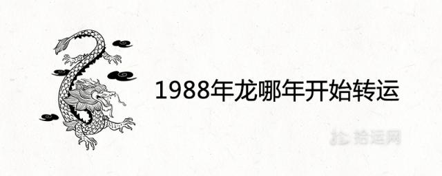 1988年龙哪年开始转运 过了33岁就顺了吗