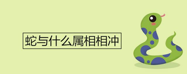 蛇与什么属相相冲