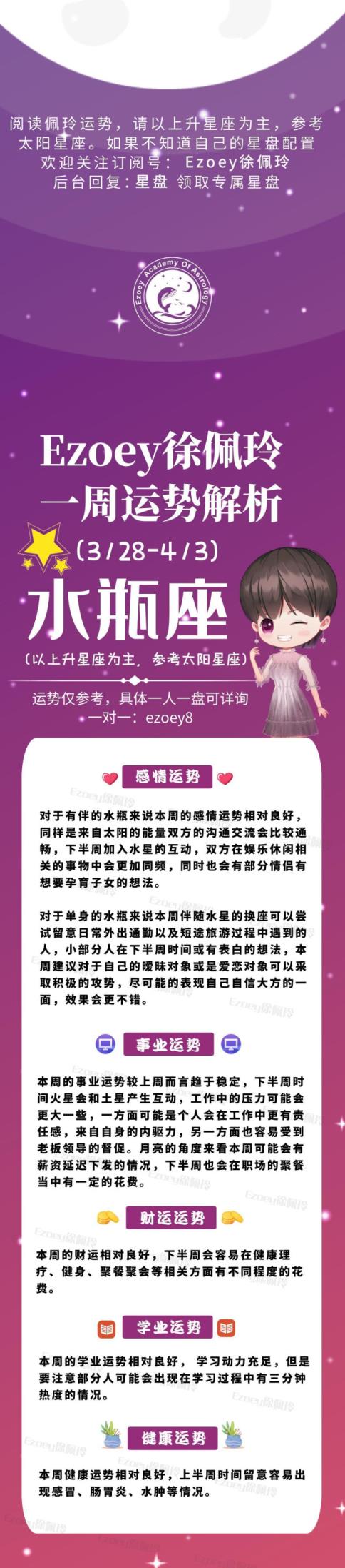 十二星座一周播报(3/28-4/3)——Ezoey徐佩玲星座周报