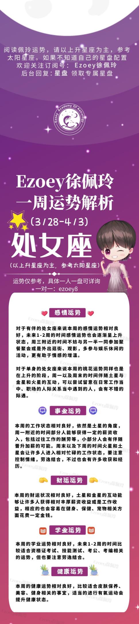 十二星座一周播报(3/28-4/3)——Ezoey徐佩玲星座周报